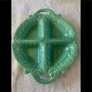 VINTAGE plate with four separate pockets